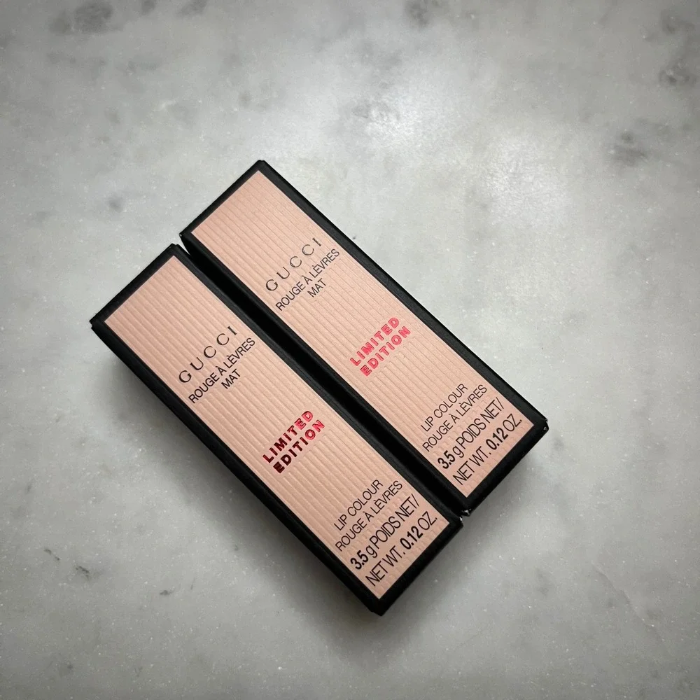 Gucci Rouge a Levres Lipstick Matte 505 Janet Rust Limited Edition Lip 3.5g x 2